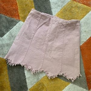 Pink distressed skirt Size M